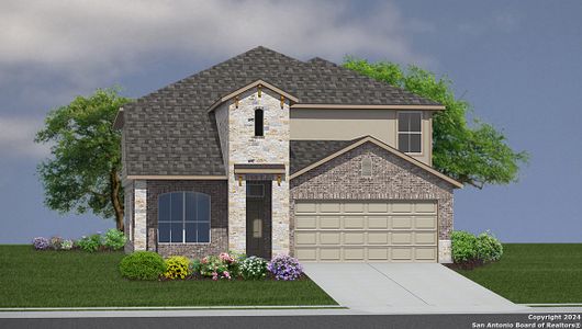 New construction Single-Family house 14686 Pearl Flats, San Antonio, TX 78253 The Stallion- photo 0