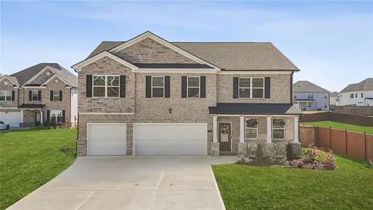 New construction Single-Family house 458 Blue Juniper Cir, Loganville, GA 30052 plan Mansfield - image