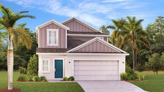 New construction Single-Family house 4229 Twisted Twig Bend, Kissimmee, FL 34746 Columbia- photo 0