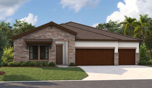 New construction Single-Family house 35072 Big Hawk Dr, Zephyrhills, FL 33541 plan Islamorada I - image