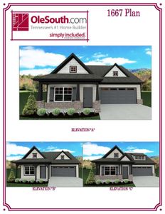New construction Single-Family house Murfreesboro, TN 37128 plan 1667 ABC - image