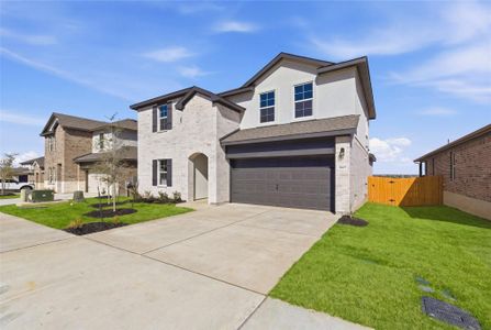 New construction Single-Family house 2005 Lazy Acres St, Leander, TX 78641 plan The Perry - image