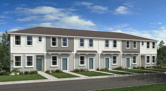 New construction Townhouse house 16538 San Nicola Pl, Bradenton, FL 34211 plan Ivy - image