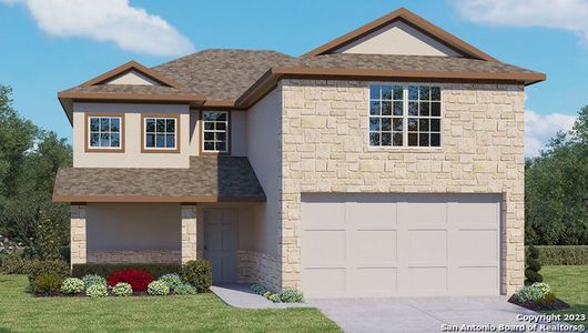 New construction Single-Family house 177 Sage Sparrow, San Antonio, TX 78253 The Bowen- photo 0