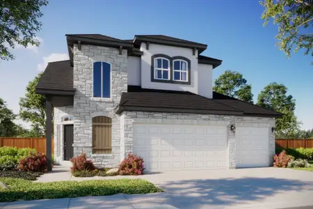 New construction Single-Family house 338 Dogvane Cir, Kyle, TX 78640 plan Lamar - image