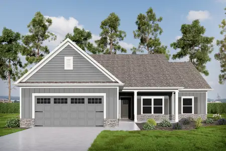 New construction Single-Family house 417 Weslyn Dr, Social Circle, GA 30025 plan (GA)Carson A 2 Front Entry - image