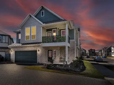 New construction Single-Family house 15150 Post Oak Falls Dr, Cypress, TX 77433 plan Springfield – Courtyard Collection - image