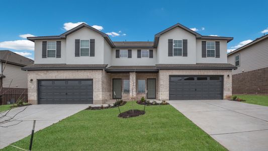 New construction Duplex house 14825 Afleet Alex Street, Manor, TX 78653 - photo 0