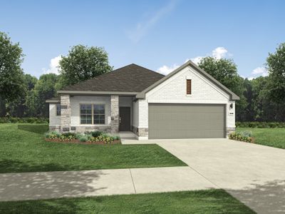 New construction Single-Family house 108 Melrose St, Hutto, TX 78634 plan Sabine | Prairie Winds - image
