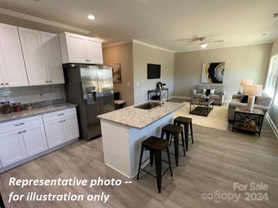 Kitchen with island