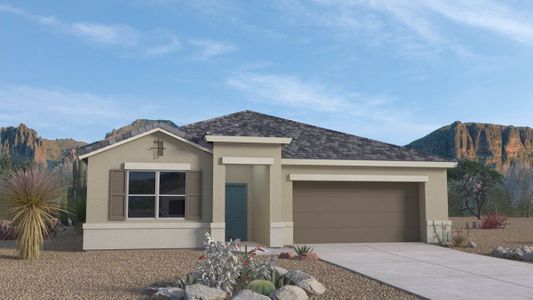 New construction Single-Family house 1576 W Shannons Wy, Coolidge, AZ 85128 plan Lakeway - image