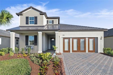 New construction Single-Family house 11366 Flora Crew Court, Land O' Lakes, FL 34638 Meridian II- photo 0