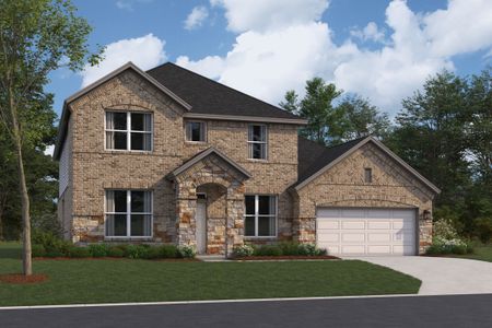 New construction Single-Family house 828 Sanger Ln, Leander, TX 78641 plan Dickinson - Classic Series - image
