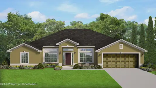 New construction Single-Family house 11189 Roland St, Spring Hill, FL 34609 plan 2169 - image