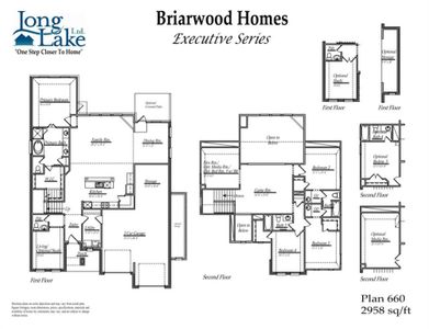 Plan 660 features 5 bedrooms, 4 full baths, 1 half bath, and over 2,900 square feet of living space.