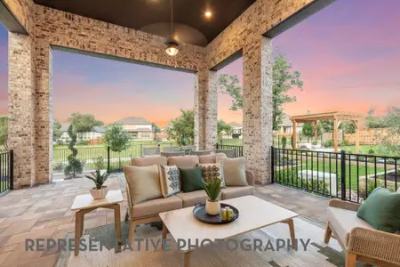 New construction Single-Family house 120 Red Camella Dr, Georgetown, TX 78628 plan Fordham - image