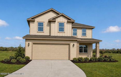 New construction Single-Family house 1256 Kylar Dr Nw, Palm Bay, FL 32907 plan 2705 - image