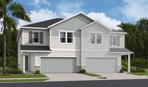 New construction Townhouse house 7330 Portico Rd, Jacksonville, FL 32244 plan Sandalwood II - image