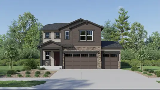 New construction Single-Family house 3489 Kingston Crest Trl, Elizabeth, CO 80107 plan Solstice - image