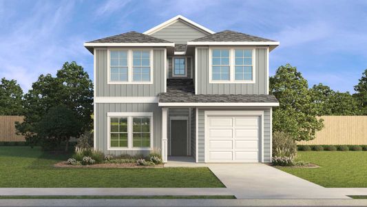 New construction Single-Family house 1181 Celosia Lp, Kyle, TX 78640 plan The Sage - image