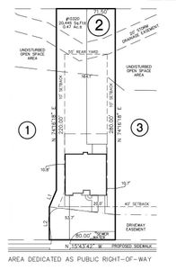 Homesite 2.  Tons of Back Yard Space