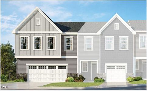 New construction Townhouse house 336 Deercroft Drive, Apex, NC 27539 - photo 0