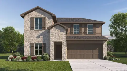 New construction Single-Family house 20636 Streamlet End, San Antonio, TX 78266 plan The Mitchell - image