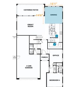 New construction Single-Family house 7950 W Griswold Rd, Peoria, AZ 85345 Plan 4016 Elevation F- photo 0