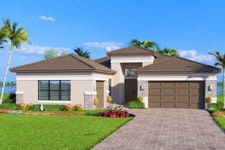 New construction Single-Family house 12320 Sw Calm Pointe Ct, Port St. Lucie, FL 34987 plan Caroline II - image