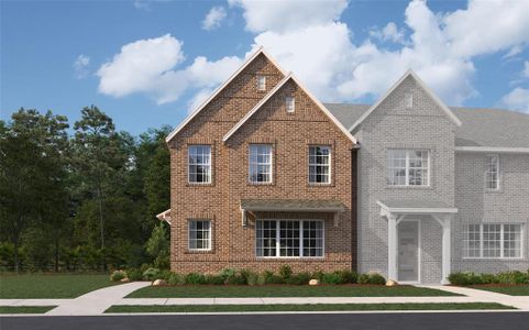 New construction Townhouse house 2608 Red Tailed Hawk Lane, McKinney, TX 75071 Berwyn Old World- photo 0