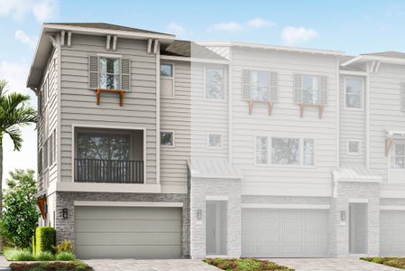New construction Townhouse house 1101 Eventide Ln, New Smyrna Beach, FL 32169 plan Driftwood - image