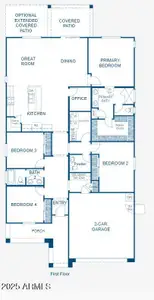 New construction Single-Family house 25362 W Bowker St, Buckeye, AZ 85326 plan Plan 4002 - image