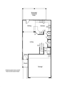 This floor plan features 3 bedrooms, 2 full baths, 1 half bath and over 1,600 square feet of living space.