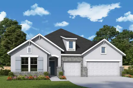 New construction Single-Family house 829 Teakmill Trl, San Marcos, TX 78666 The Brumfield- photo 0