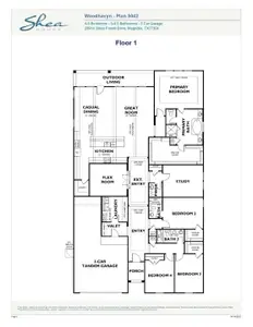 New construction Single-Family house 29730 Shady Glade Ln, Magnolia, TX 77354 plan Plan 5042 Elevation D - image