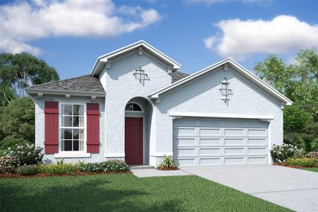 New construction Single-Family house 19537 Fort King Run, Brooksville, FL 34601 Redwood- photo 0