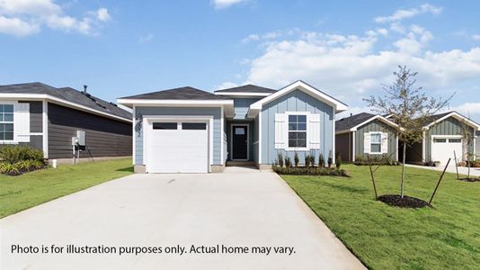 New construction Single-Family house 132 Celosia Lp, Kyle, TX 78640 plan The Danbury - image