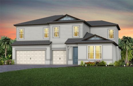 New construction Single-Family house 1599 Valier Pt, Zephyrhills, FL 33541 plan Merlot - image