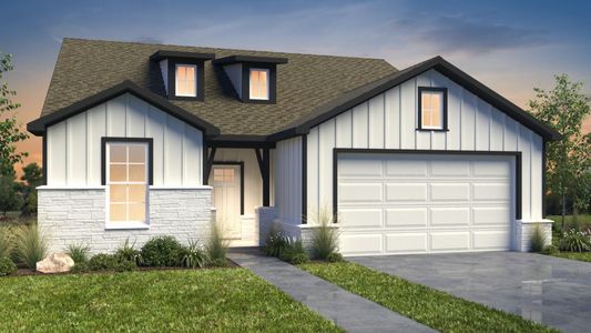 New construction Single-Family house 1607 Barlett Sq, New Braunfels, TX 78130 plan Elm View - image
