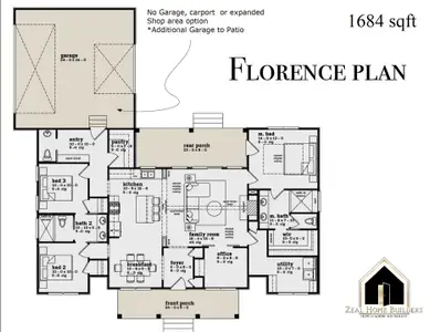 New construction Single-Family house 2000 Thompson Rd, Weatherford, TX 76087 plan Florence 1 - image 3