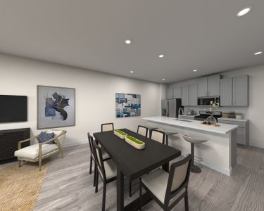 Enjoy the open-concept living space in the Truman floorplan.