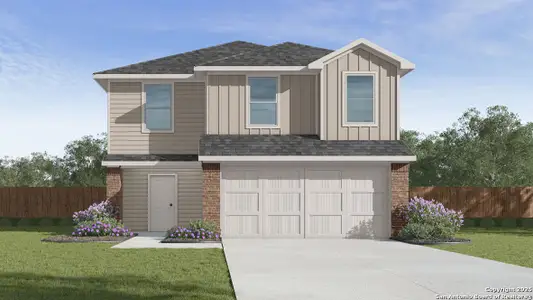 New construction Single-Family house 13951 San Saba Fls, San Antonio, TX 78253 Franklin- photo 0