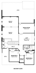 The Elmore floor plan by K. Hovnanian Homes. 2nd Floor Shown. *Prices, plans, dimensions, features, specifications, materials, and availability of homes or communities are subject to change without notice or obligation.