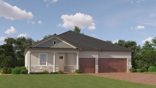 New construction Single-Family house 9120 Minnow Ray Dr, Land O' Lakes, FL 34638 plan Eventide II - image