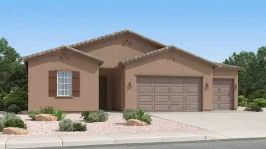 New construction Single-Family house 17593 S Nicholas Falls Dr, Vail, AZ 85641 plan Pima - image