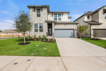 New construction Single-Family house 401 Hickory Springs Trl, Georgetown, TX 78628 plan Linden - image