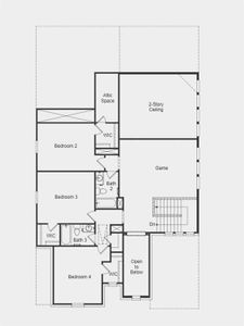 Structural options include: extended owner's suite with covered living 1, study in lieu of flex room, slide in tub, gourmet kitchen 2.