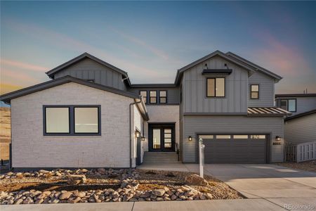 New construction Single-Family house 11244 Tenor Trl, Lone Tree, CO 80134 plan 5065 Amelia Elevation A - High Slope Contemporary - image