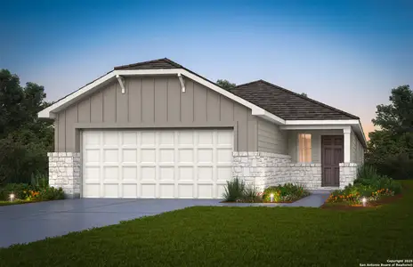 New construction Single-Family house 11647 Red Burro, San Antonio, TX 78254 plan Beeville - image