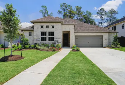 New construction Single-Family house 16227 Sheridan River Trl, Conroe, TX 77302 plan 4519 Elevation D - image